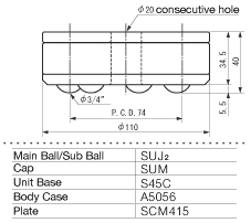 ISB Ball Transfer UF-110