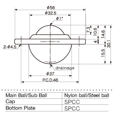 ISB Ball Transfer US-25N