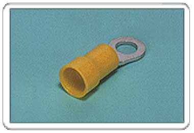 Ring tongue terminal (R-type, Nylon-insulated) (flared)