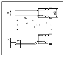 Vinyl-insulated (funnel-entry)